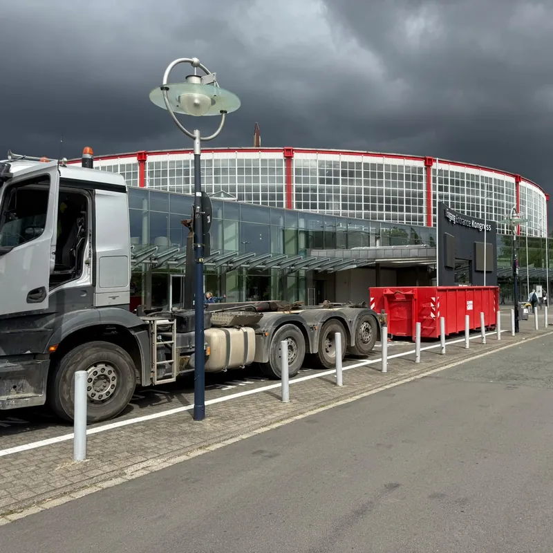 Container vor Ort bei einem Kunden